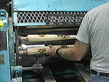 Baseball Bat Sand Machine