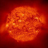 satellite image of sun