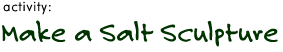 activity: Make a Salt Sculpture