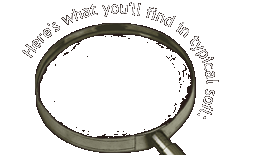 Here's what you'll find in typical soil: