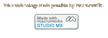 Web technology made possible by Macromedia.