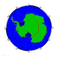 the path of the LDB balloon