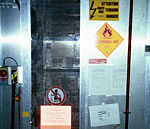 door to Faraday cage