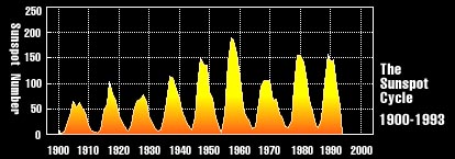 Sunspot Cycle 1900-1993