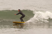 Lori cutting a turn