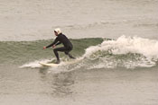 Eric on a shortboard